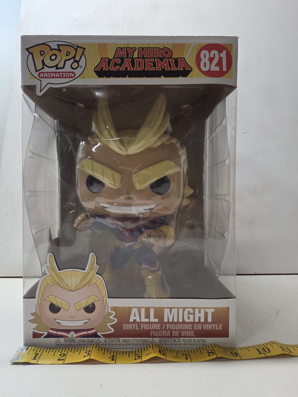 Funko Pop! My Hero Academia All Might #821 10” Jumbo Vinyl Figure In Box